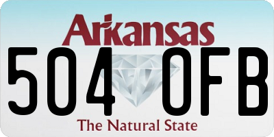 AR license plate 504OFB