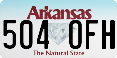 AR license plate 504OFH