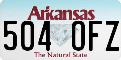 AR license plate 504OFZ