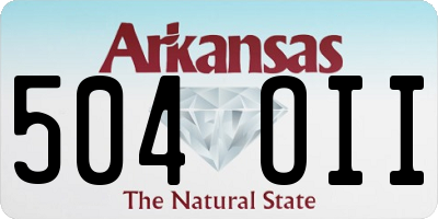 AR license plate 504OII