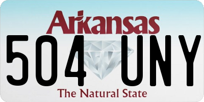 AR license plate 504UNY