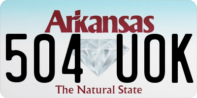 AR license plate 504UOK
