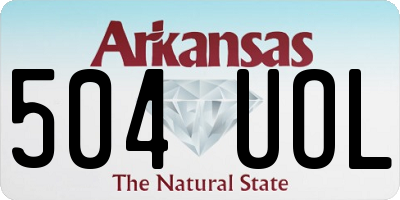 AR license plate 504UOL
