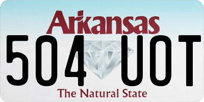 AR license plate 504UOT