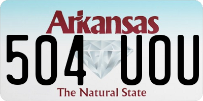 AR license plate 504UOU