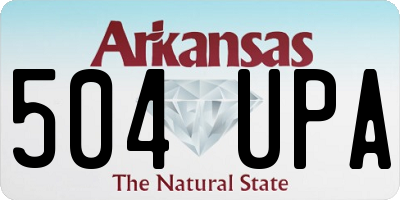 AR license plate 504UPA