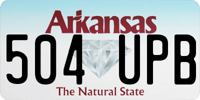 AR license plate 504UPB