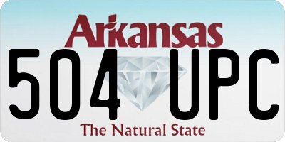AR license plate 504UPC