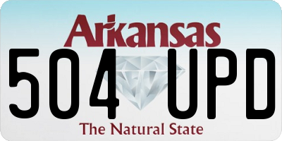 AR license plate 504UPD