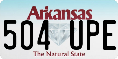 AR license plate 504UPE