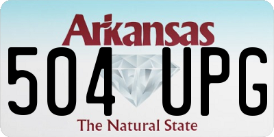 AR license plate 504UPG