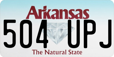 AR license plate 504UPJ