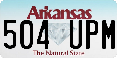 AR license plate 504UPM