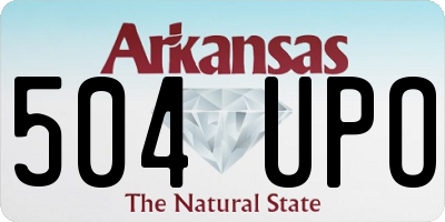AR license plate 504UPO