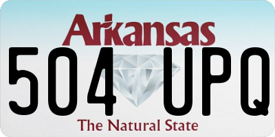AR license plate 504UPQ