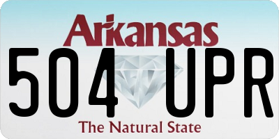 AR license plate 504UPR