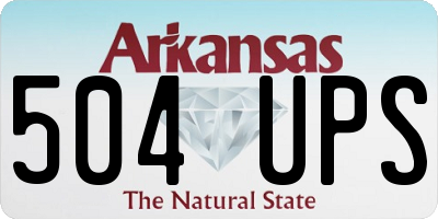 AR license plate 504UPS