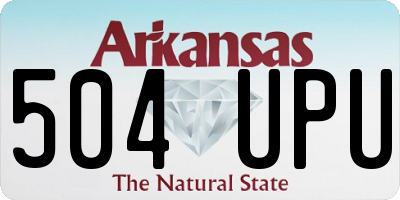 AR license plate 504UPU