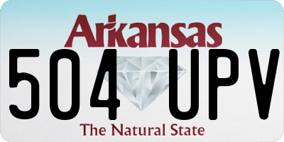AR license plate 504UPV