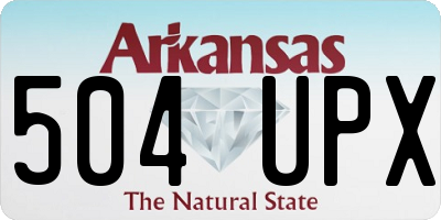 AR license plate 504UPX
