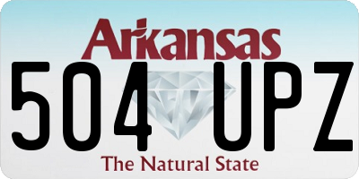 AR license plate 504UPZ