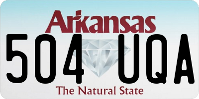 AR license plate 504UQA