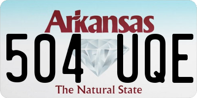 AR license plate 504UQE