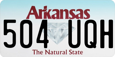 AR license plate 504UQH