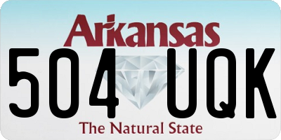 AR license plate 504UQK