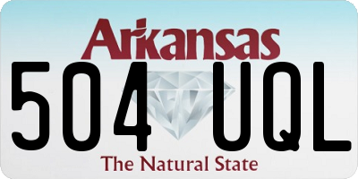 AR license plate 504UQL