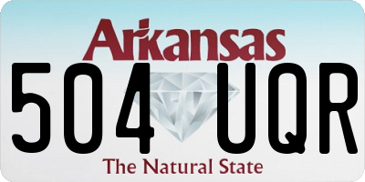 AR license plate 504UQR