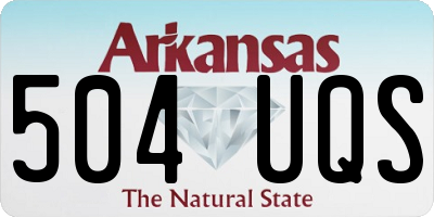 AR license plate 504UQS