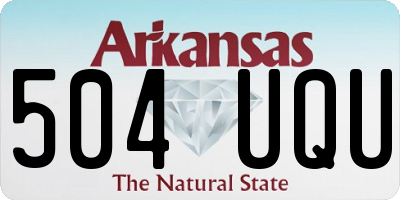 AR license plate 504UQU