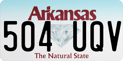 AR license plate 504UQV