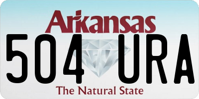 AR license plate 504URA