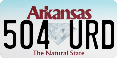 AR license plate 504URD
