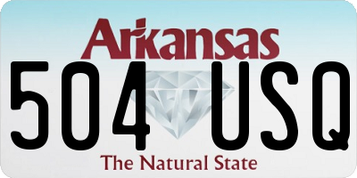 AR license plate 504USQ