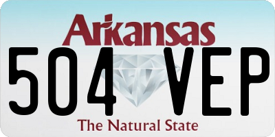 AR license plate 504VEP