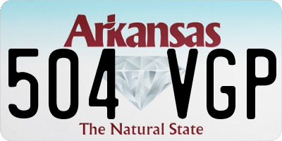 AR license plate 504VGP