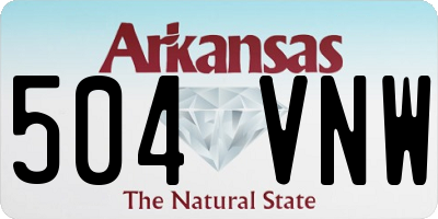 AR license plate 504VNW