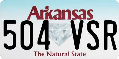 AR license plate 504VSR