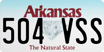 AR license plate 504VSS