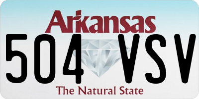 AR license plate 504VSV