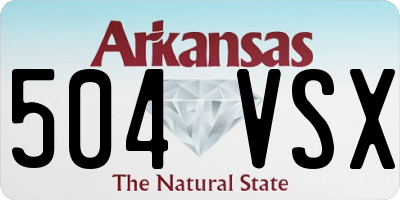 AR license plate 504VSX