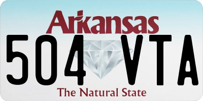 AR license plate 504VTA