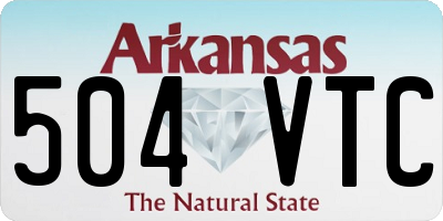 AR license plate 504VTC