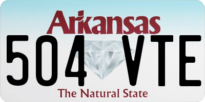 AR license plate 504VTE