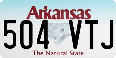 AR license plate 504VTJ