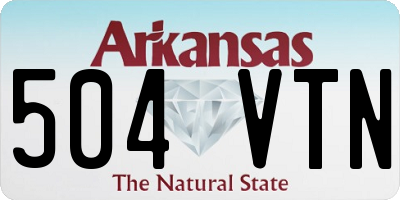 AR license plate 504VTN