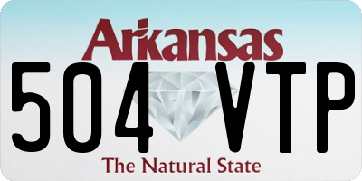 AR license plate 504VTP
